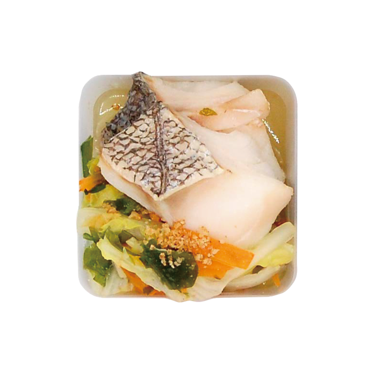 THE 30 by ZIPAMESHI × Genji｜鱈の蒸し物 わかめと白菜の韓国風ソース